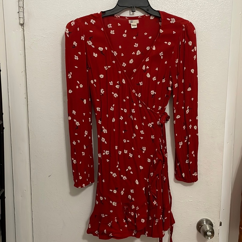 Billabong Red wrap dress